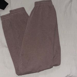 PINK- brown sweatpants